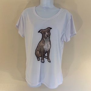 Fur of Love Dog T Shirt XL NWOT store display Poly cotton blend